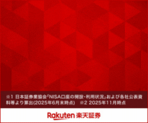楽天証券 NISA宣伝バナー
