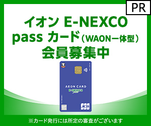 イオン E-NEXCO pass カード（WAON一体型）